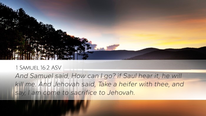 1 Samuel 16:2 ASV Bible Verse Image