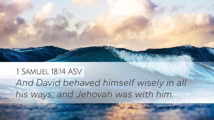 1 Samuel 18:14 ASV Bible Verse Image