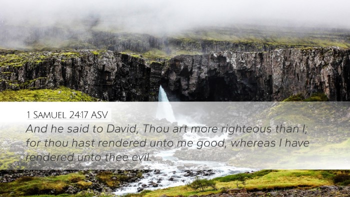 1 Samuel 24:17 ASV Bible Verse Image