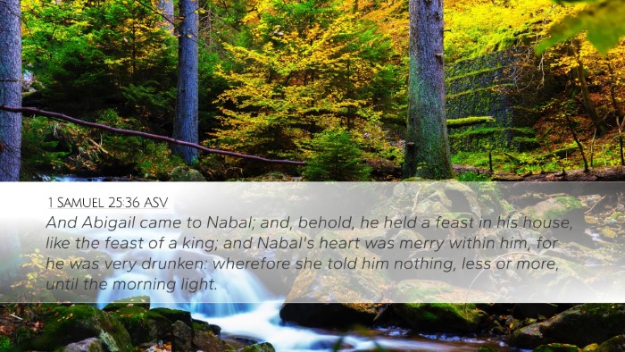 1 Samuel 25:36 ASV Bible Verse Image