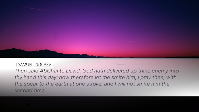 1 Samuel 26:8 ASV Bible Verse Image