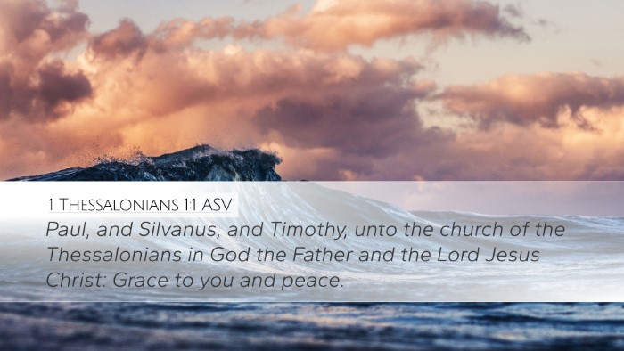 1 Thessalonians 1:1 ASV Bible Verse Image