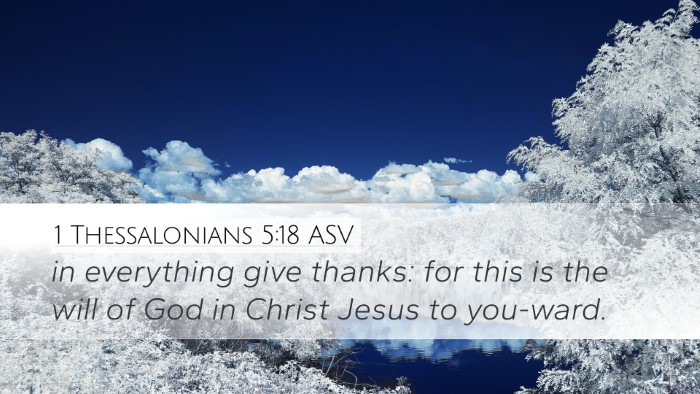 1 Thessalonians 5:18 ASV Bible Verse Image