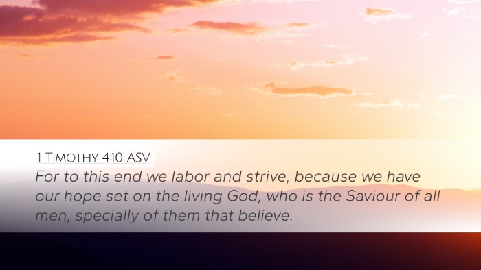 1 Timothy 4:10 ASV Bible Verse Image