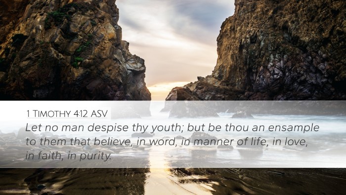 1 Timothy 4:12 ASV Bible Verse Image