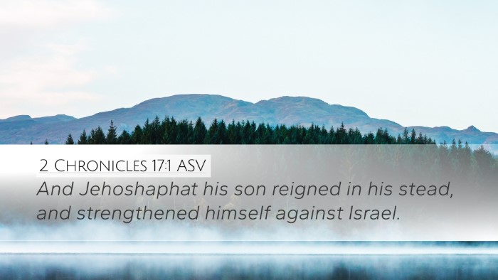 2 Chronicles 17:1 ASV Bible Verse Image