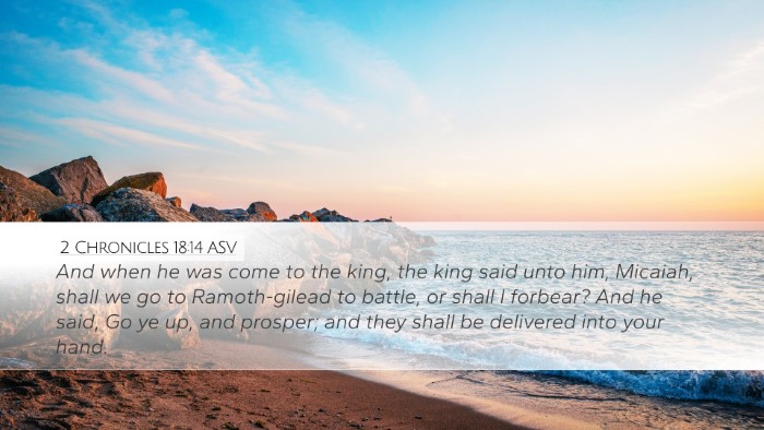 2 Chronicles 18:14 ASV Bible Verse Image