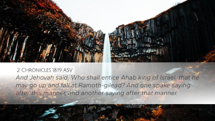 2 Chronicles 18:19 ASV Bible Verse Image