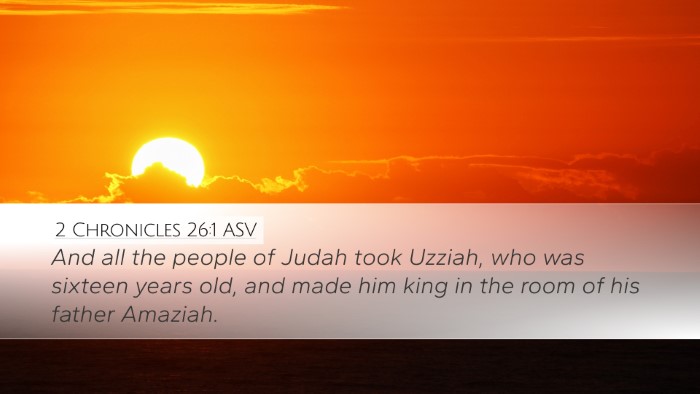 2 Chronicles 26:1 ASV Bible Verse Image