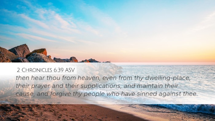 2 Chronicles 6:39 ASV Bible Verse Image