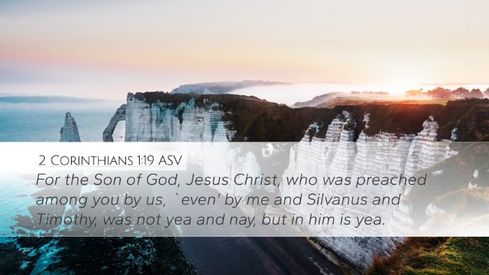 2 Corinthians 1:19 ASV Bible Verse Image