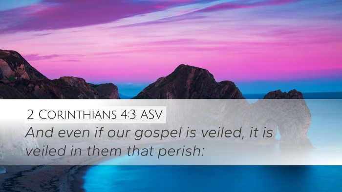 2 Corinthians 4:3 ASV Bible Verse Image