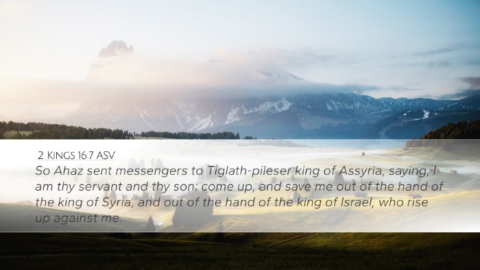 2 Kings 16:7 ASV Bible Verse Image