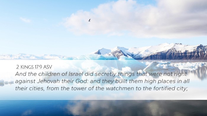 2 Kings 17:9 ASV Bible Verse Image