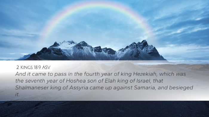 2 Kings 18:9 ASV Bible Verse Image