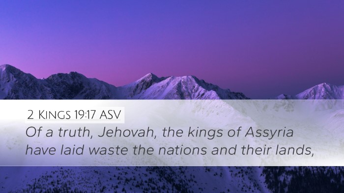 2 Kings 19:17 ASV Bible Verse Image