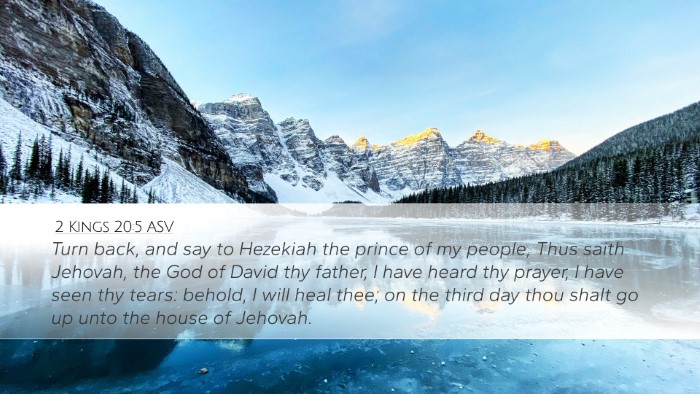 2 Kings 20:5 ASV Bible Verse Image