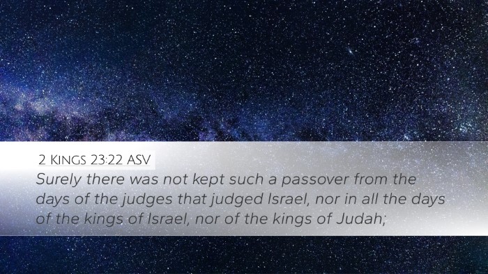 2 Kings 23:22 ASV Bible Verse Image