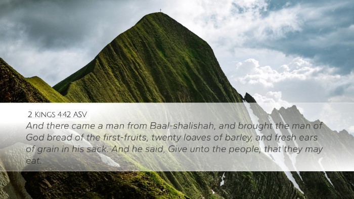 2 Kings 4:42 ASV Bible Verse Image