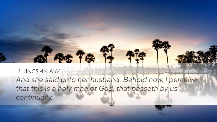 2 Kings 4:9 ASV Bible Verse Image