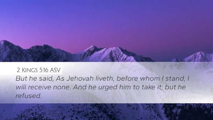 2 Kings 5:16 ASV Bible Verse Image