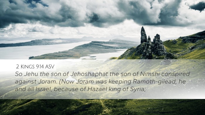 2 Kings 9:14 ASV Bible Verse Image