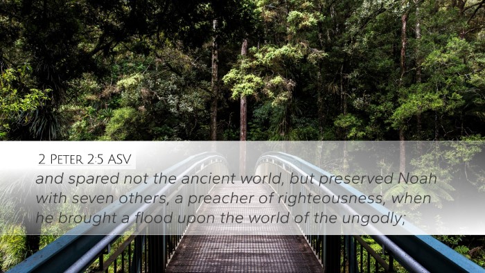 2 Peter 2:5 ASV Bible Verse Image