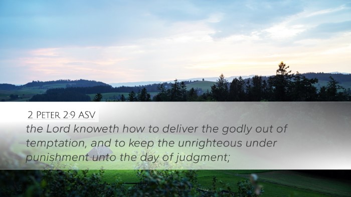 2 Peter 2:9 ASV Bible Verse Image