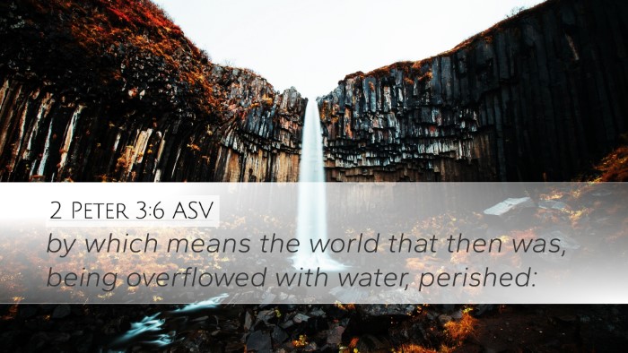 2 Peter 3:6 ASV Bible Verse Image