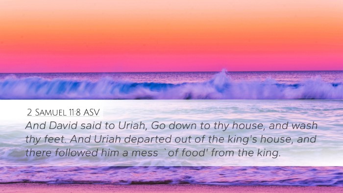 2 Samuel 11:8 ASV Bible Verse Image