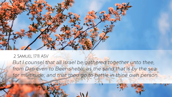 2 Samuel 17:11 ASV Bible Verse Image