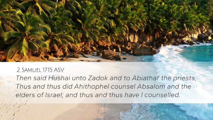 2 Samuel 17:15 ASV Bible Verse Image