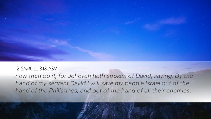 2 Samuel 3:18 ASV Bible Verse Image