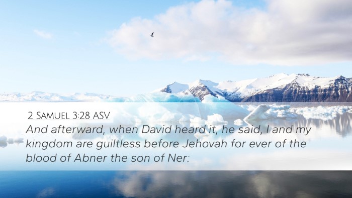 2 Samuel 3:28 ASV Bible Verse Image