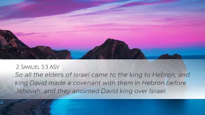 2 Samuel 5:3 ASV Bible Verse Image