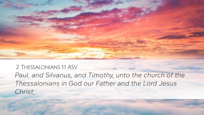 2 Thessalonians 1:1 ASV Desktop Wallpaper - Paul, and Silvanus, and Timothy, unto the church - Desktop Bible Verse Wallpaper