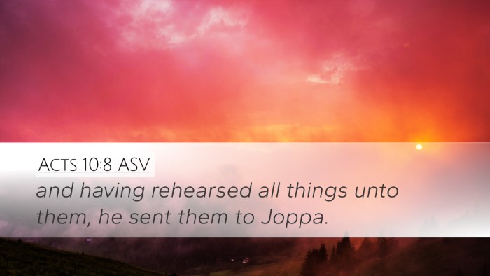 Acts 10:8 ASV Bible Verse Image