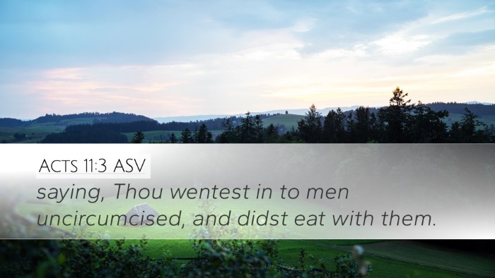 Acts 11:3 ASV Bible Verse Image