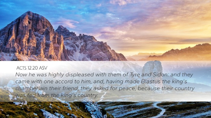 Acts 12:20 ASV Bible Verse Image
