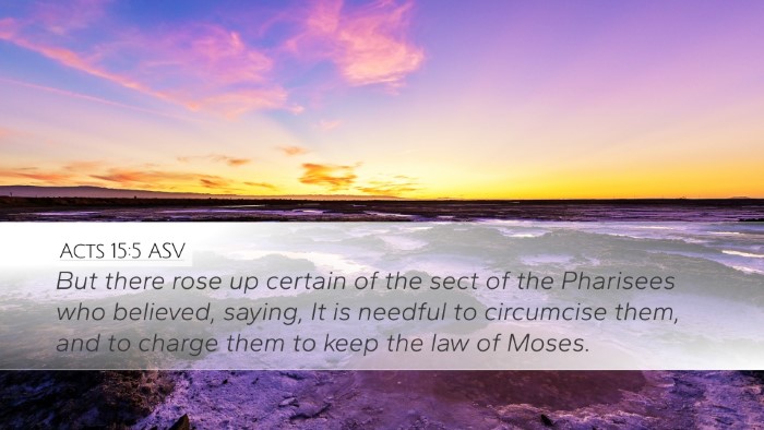 Acts 15:5 ASV Bible Verse Image