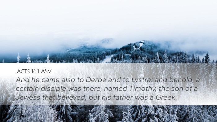 Acts 16:1 ASV Bible Verse Image