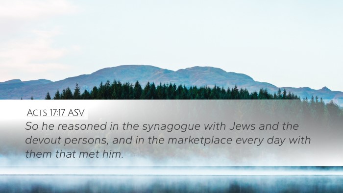 Acts 17:17 ASV Bible Verse Image