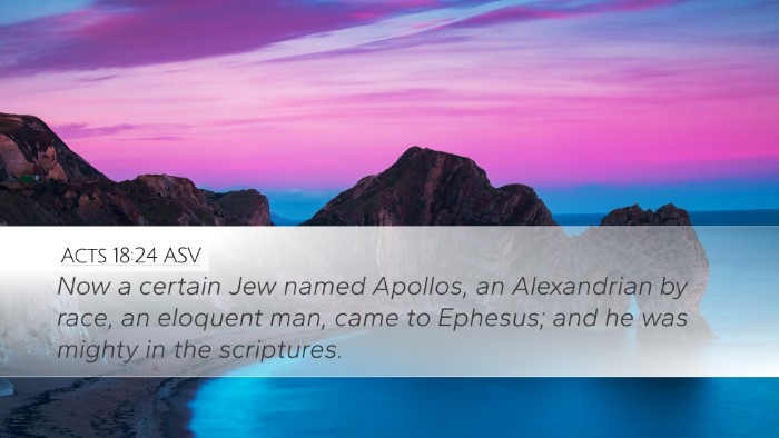 Acts 18:24 ASV Bible Verse Image