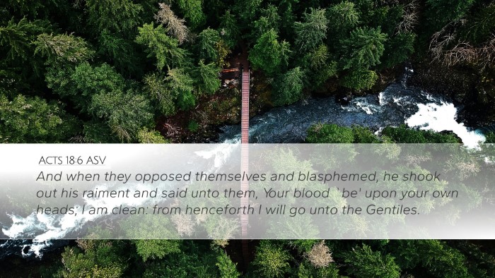 Acts 18:6 ASV Bible Verse Image