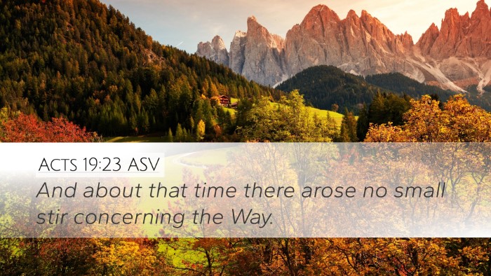 Acts 19:23 ASV Bible Verse Image