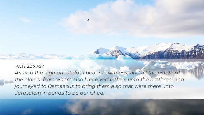 Acts 22:5 ASV Bible Verse Image