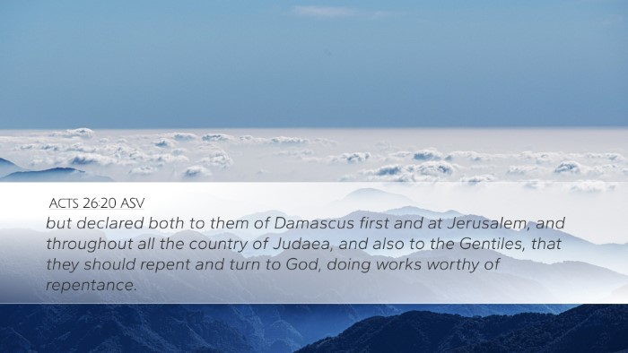 Acts 26:20 ASV Bible Verse Image