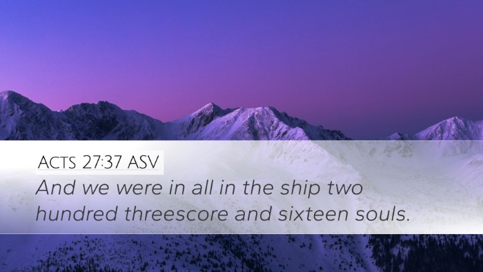 Acts 27:37 ASV Bible Verse Image