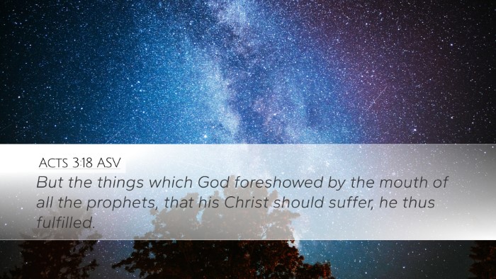 Acts 3:18 ASV Bible Verse Image