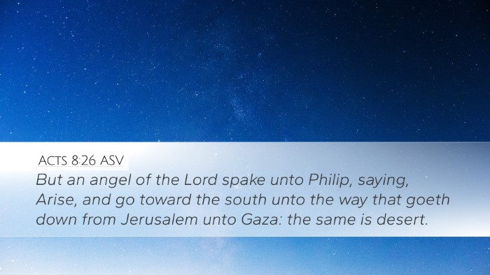 Acts 8:26 ASV Bible Verse Image